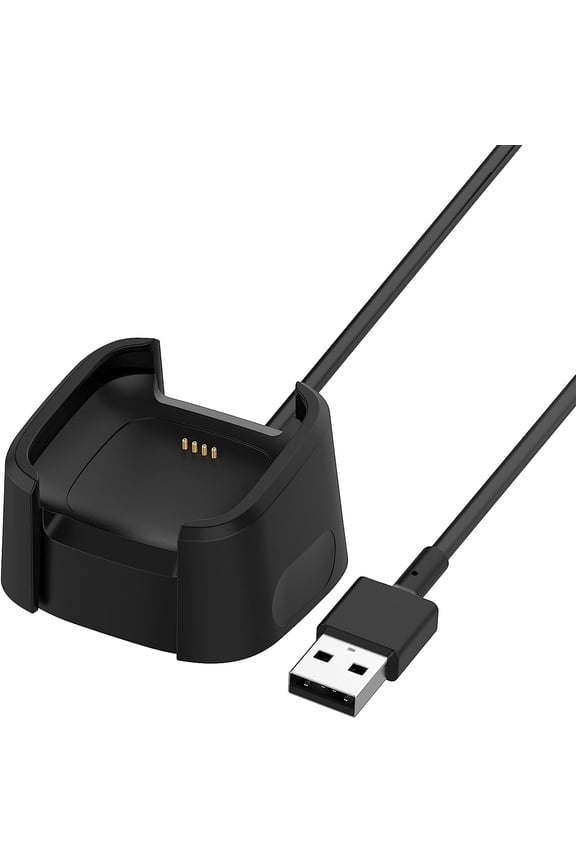 3.3Ft USB Charger Dock for Fitbit Versa 2 Smartwatch, Replacement Charging Cable, Anti-Slip Design