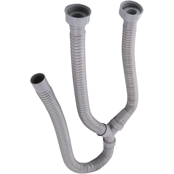 3.3Ft Washing Machine PVC Y Shaped Drain Discharge Hose Washer Pipe Connector