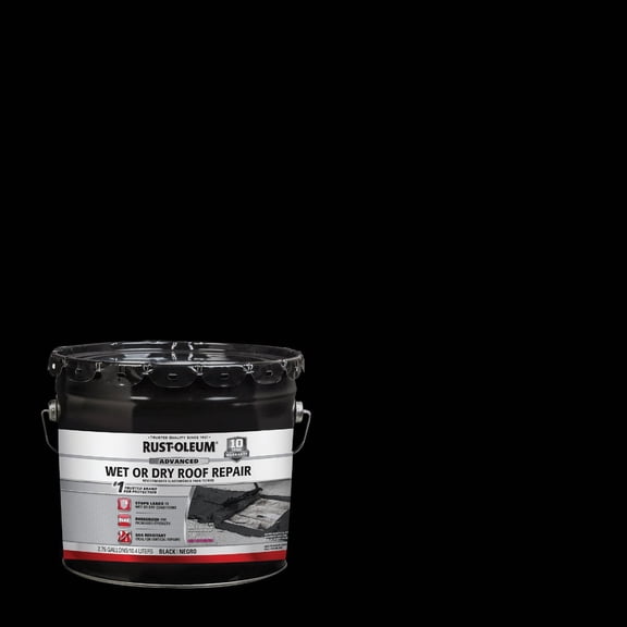 Rust-Oleum Wet or Dry Roof Repair Cement Patch Sealant - Roofing Cement Patch - 1 Piece  Residential Use, Standard Application