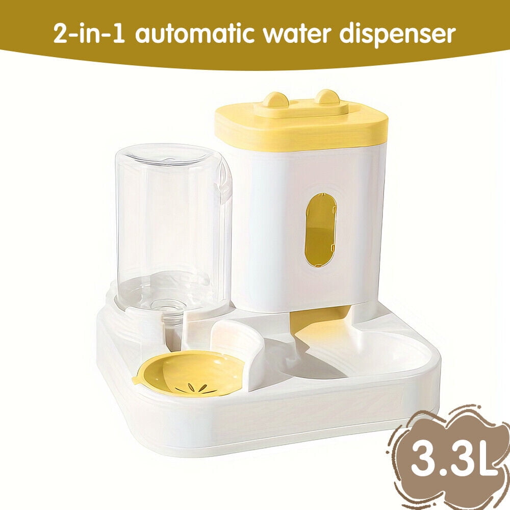 3.3L Automatic Cat Feeder 2in1 Dry and Wet Pet Dog Food Water Dispenser
