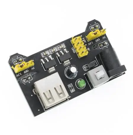 3.3V/5V MB102 Breadboard Power module+MB-102 830 Points Solderless Prototype Bread Board kit +65 Flexible jumper Wires