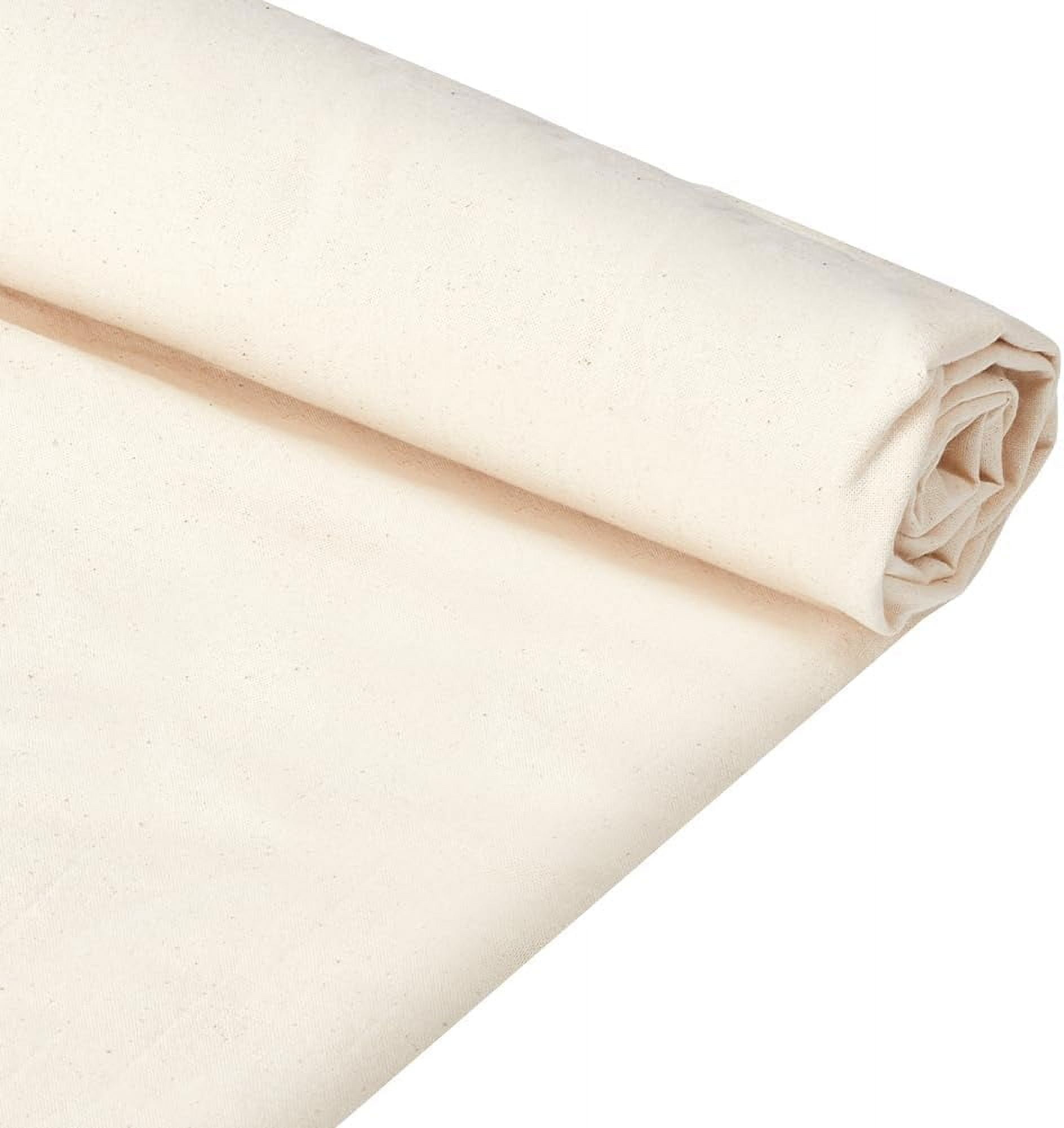 3.3Yards Cotton Canvas Fabric 63Inch Wide Painting Canvas Fabric Cotton Canvas Unprimed Multipurpose Canvas Fabric for Bleached Tie-Dye Oil and Acrylic Paint WhiteSmoke DIY WhiteSmoke