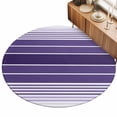 3.3ft Round Rug Purple Ombre Stripe Area Rugs for Living Room Bedroom ...