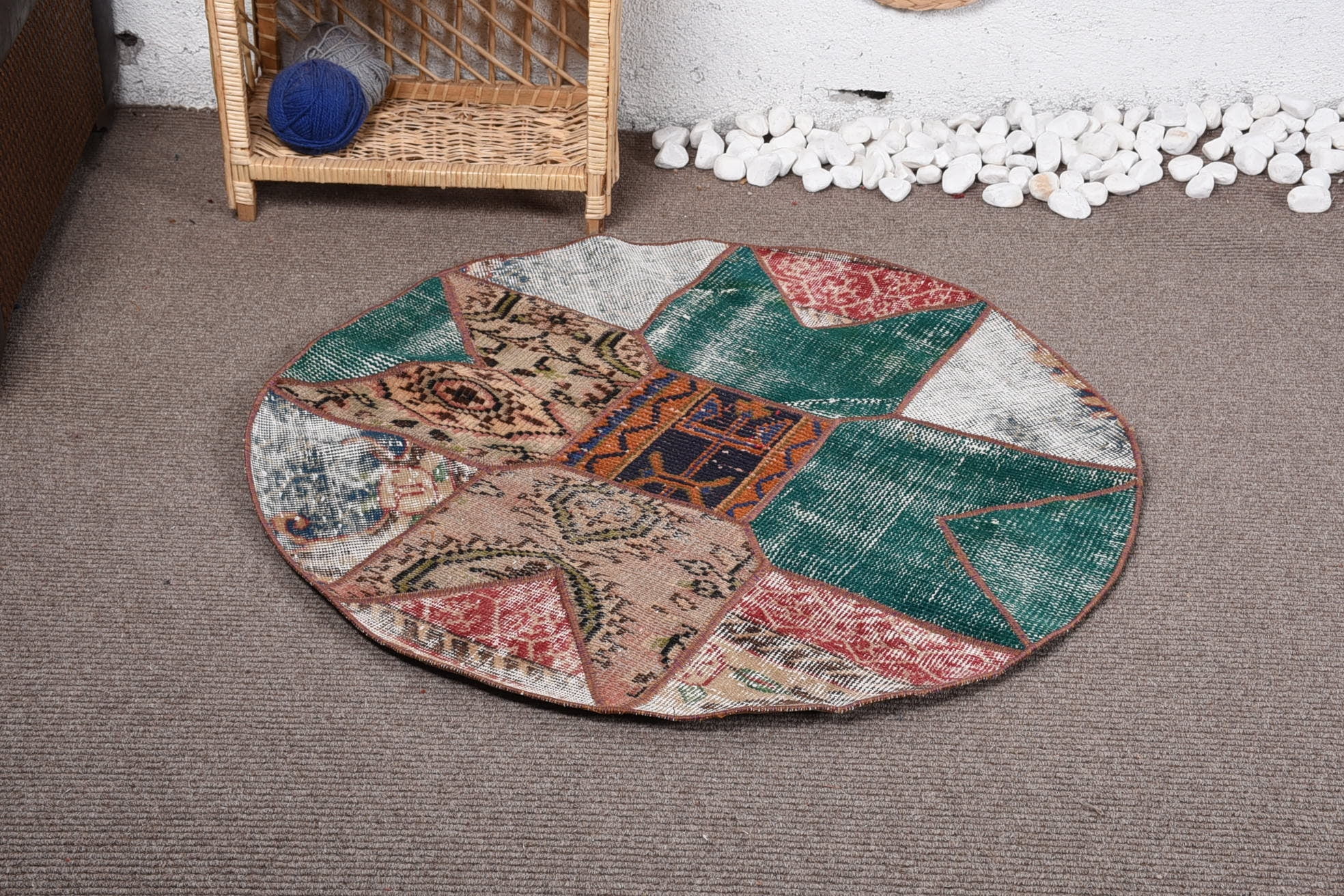 3.3x3.2 ft Small Rug, Dorm Rug, Vintage Rug, Wool Rug, Oushak Rug ...