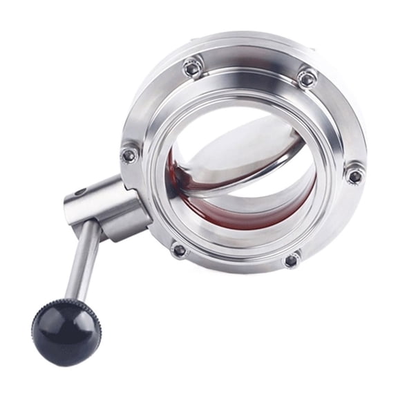 3/4" 1" 1-1/2" 2" 3" 304 Stainless Steel Sanitary 50.5/64/77.5/91mm Tri Clamp Valve Homebrew Beer Dairy ,Stable Performance