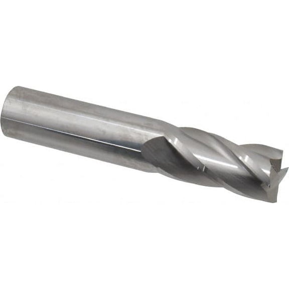 3/4", 1-1/2" LOC, 3/4" Shank Diam, 4" OAL, 4 Flute, Solid Carbide Square End Mill