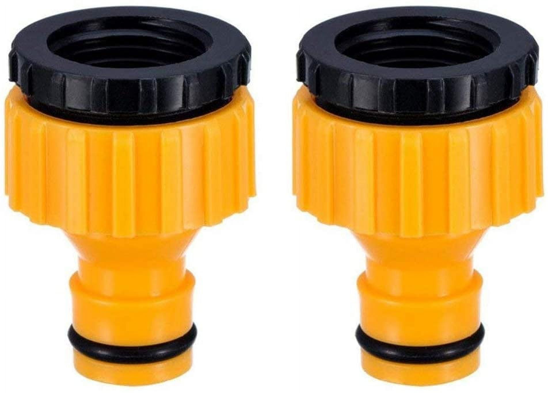 3/4'' & 1/2'' BSP Threaded Connector, ScrewIn Flow Tap for Garden Hose