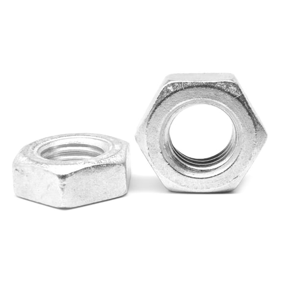 3/4"-10 Coarse Thread A563 Grade A Heavy Hex Jam Nut Low Carbon Steel Zinc Plated Pk 50