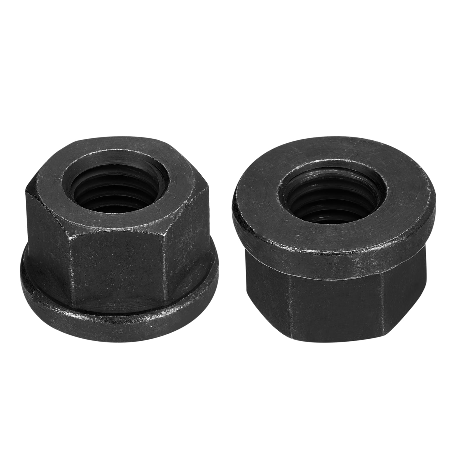 3/410 Flange Hex Lock Nuts, 2 Pack Grade 10.9 Carbon Steel Black Oxide