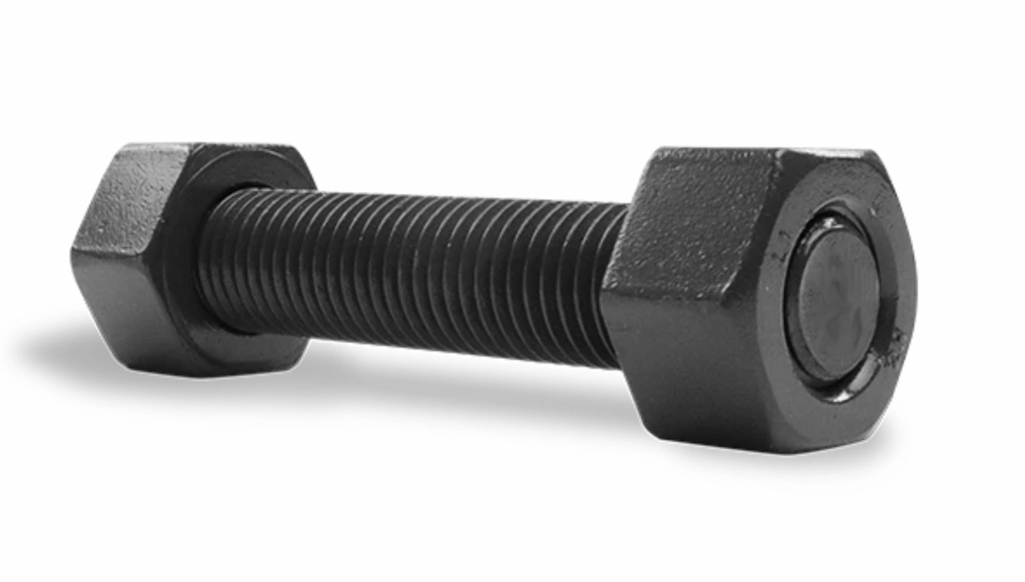 3/4"-10 Thread Size, 3-1/4" Long B7 Black-Oxide Coated Alloy SteelMedium-Strength Threaded Rod, (30 rods & 60 nuts)