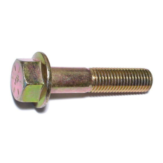 3/4"-10 x 3-1/2" Zinc Plated Grade 8 Steel Coarse Thread Hex Washer Head Flange Bolts FBHWS8-153