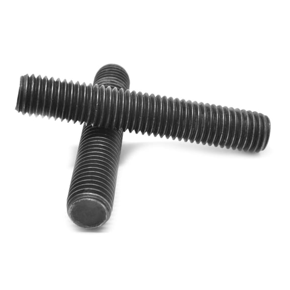 3/4"-10 x 9" Coarse Thread A193 Grade B7 Stud (End to End) Alloy Steel Plain Finish Pk 5
