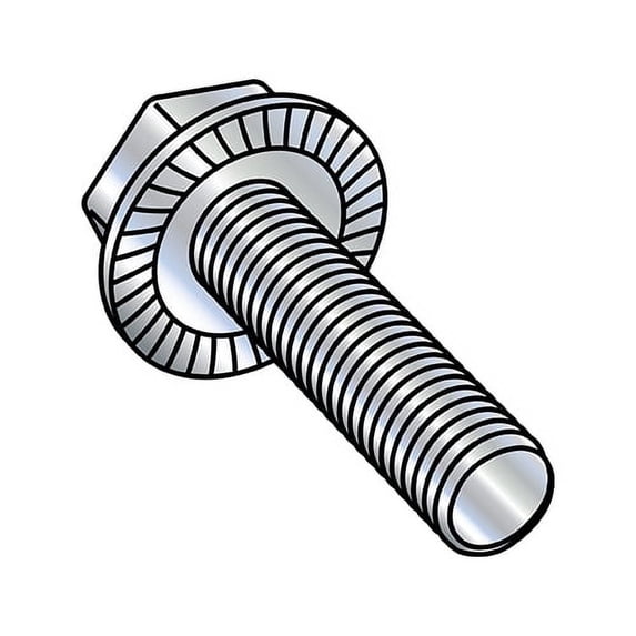 3/4-10X2 1/2 Serrated Hex Flanged Washer Full Thread Screw Case Hard Zinc (Pack Qty 75) BC-7540MWW