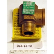 Watts 315M2 Steam Safety Relief Valve 3/4 Inch 15 PSI