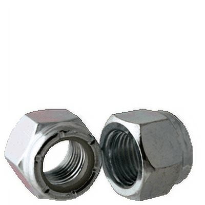 3/4"-16 UNF NTE (THIN) Nylon Insert Lock Nut, Zinc CR+3 Plating, Low Carbon Steel, (metric) (Quantity: 50)