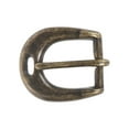 thumbnail image 1 of 3/4" (19 mm) Single Prong Solid Brass Horseshoe Belt Buckle, 1 of 1