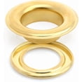 thumbnail image 1 of CRAFTME STUDIO 3/4 Inch (19mm) Grommets Eyelets with Washers, 25 Sets Metal Fasteners for Clothes, Leather and Canvas (Gold), 1 of 6