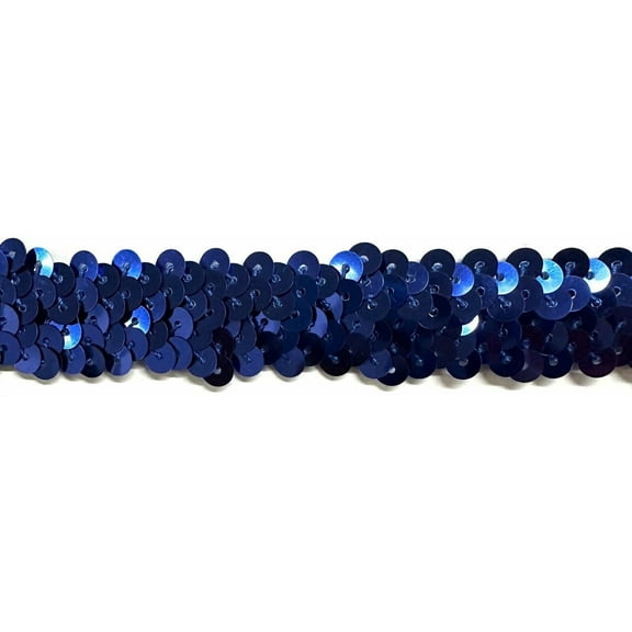 3/4" 2-ROW STRETCH SEQUINS TRIMMING- Many Colors Available - 15 Yards