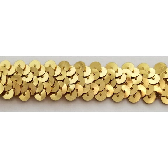 3/4" 2-ROW STRETCH SEQUINS TRIMMING- Many Colors Available - 15 Yards