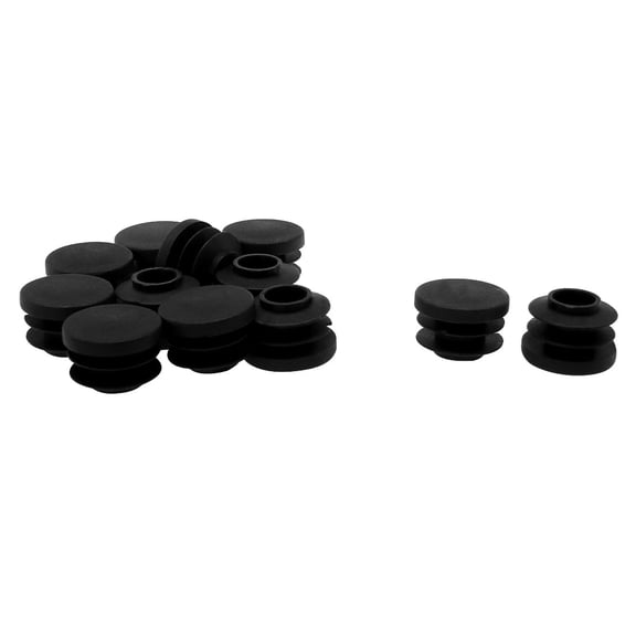 3/4" 20mm OD Plastic Round Tube Inserts Protector 12pcs, 0.67"-0.75" Inner Dia