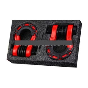 3/4" 2pcs U Type Heavy Duty Drop D-ring Shackle U-hook Loop Hook Trailer Rope Car Shackle SUV Trailer Hitch