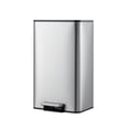thumbnail image 1 of 3.4/4/4.8 Gallon Trash Can,Rectangular Stainless Steel Waste Bin with Quiet Foot Pedal, Soft-Close Lid & Removable Bucket, Trash Bin Garbage Can for Office, Small Kitchen, Home, 1 of 8
