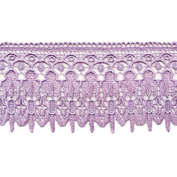 3" 4" 4.75" 4.5" 5" 5.75" 7.5" Lilac Embroidered Lace DIY Bridal Gown by Yard (UB189 4.75")