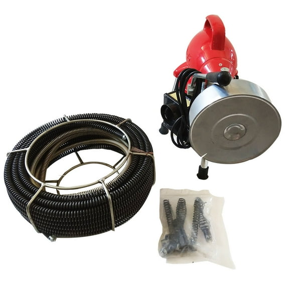 3/4"-4" Electric pipe dredging machine Sectional Pipe Drain Cleaner Cleaning Machine 110V