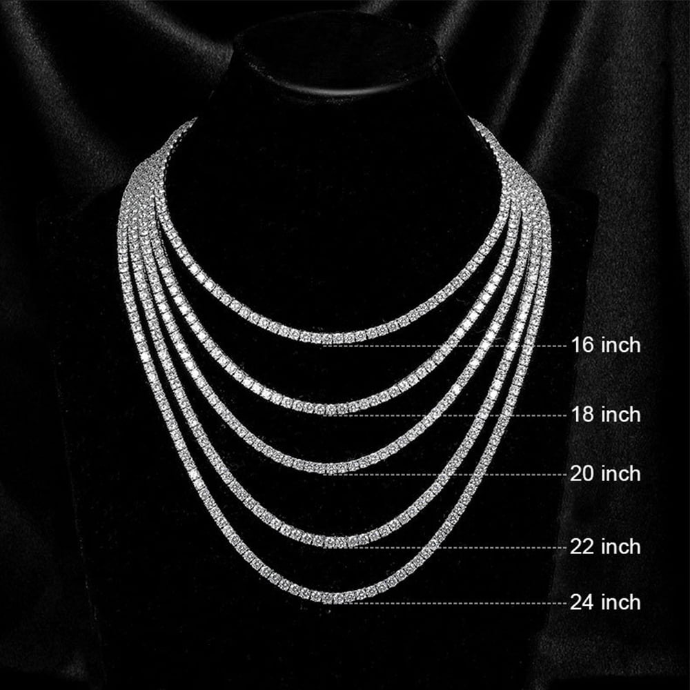 Moissanite 925 Sterling Silver Necklace main image 0