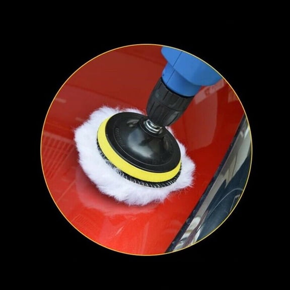 3\" 4\" 5\" 6\" 7\" Lambs Wool Buffing Polishing Pads Bonnets Sanding Car Buffer Pad 5 Inch YIWEI
