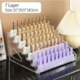 thumbnail image 1 of 3/4/5/6/7 Layers Acrylic Nail Polish Display Organizer UV Gel Shelf Quick Install Cosmetic Rack Jewelry Stand Manicure Storage, 1 of 10