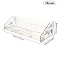 thumbnail image 1 of 3/4/5/6/7 Layers Nail Polish Plastic Display Stand Clear Cosmetic Display Rack Holder Essential Oil Bottle Organizer Storage, 1 of 9