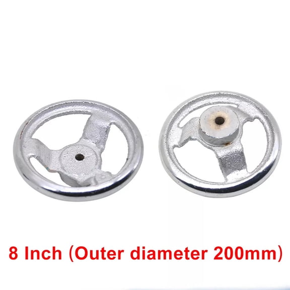 3/4/5/6/8/10/12 Inch Handwheel 3-Spoke Machinery Hand Wheels Chrome Plated Steel 8 Inch