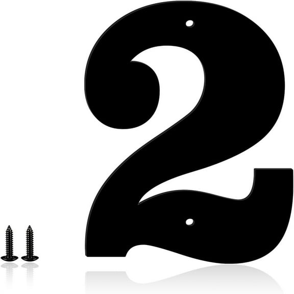 3" 4" 5" 6" 8" 10" 12" Metal House Numbers, House Address Letters and Numbers for Outside Signs - Metal Letters Door Numbers Signage Street Address Plaque for Garden Door Mailbox Dr (4", 2)