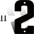 thumbnail image 1 of 3" 4" 5" 6" 8" Modern Metal House Numbers, Metal Address Numbers and Letters, Black Door Mailbox Number, House Address Letter and Number for Office Home Outside (2), 1 of 6
