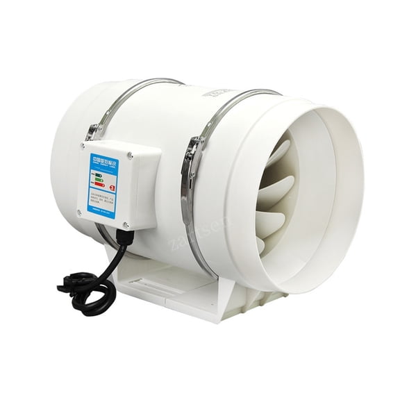 3''4''5''6'' Exhaust Fan Silent Inline Pipe Duct Fan Bathroom Extractor Ventilation Kitchen Toilet Wall Air Clean Ventilator ,Easy to Use - 6INCH_A