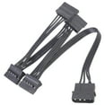 thumbnail image 1 of 3/4/5/6 Port 4Pin IDE To 15Pin SATA Power Cable Cord Lead 18AWG Wire for Hard Drive PC Server Easy Installation, 1 of 11