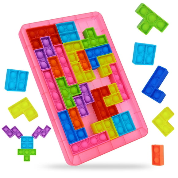 3 4 5 6 Year Old Girl Gifts, Girls Toys Age 3-7 IQ Puzzle Travel Games for Kids Toddler Learning Toys for 3+ Year Old Sensory Toys for Autism Adults Pop It Game for 4-5-6-7-8-9 Year Old Girl Presents
