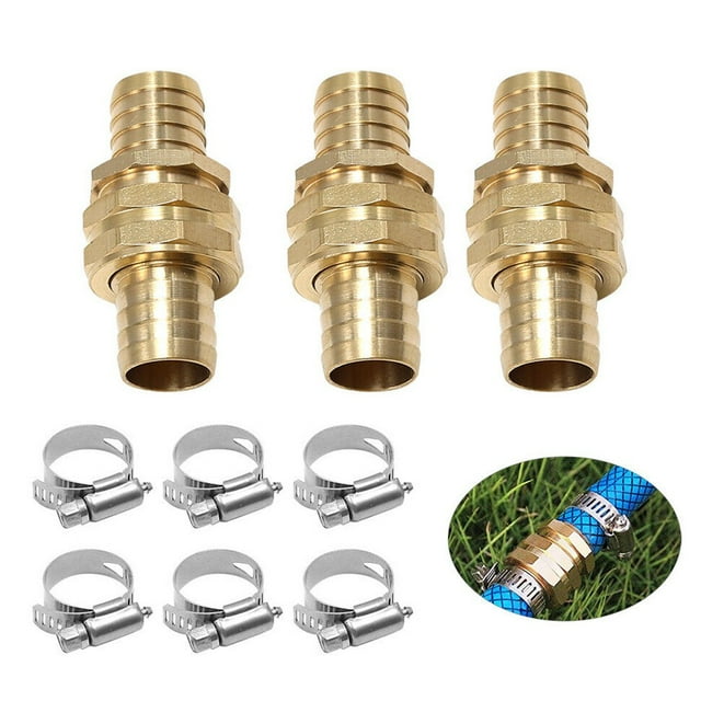 3/4\'\' 5/8\" Garden Hose Quick Connector Male And Female Kit Brass