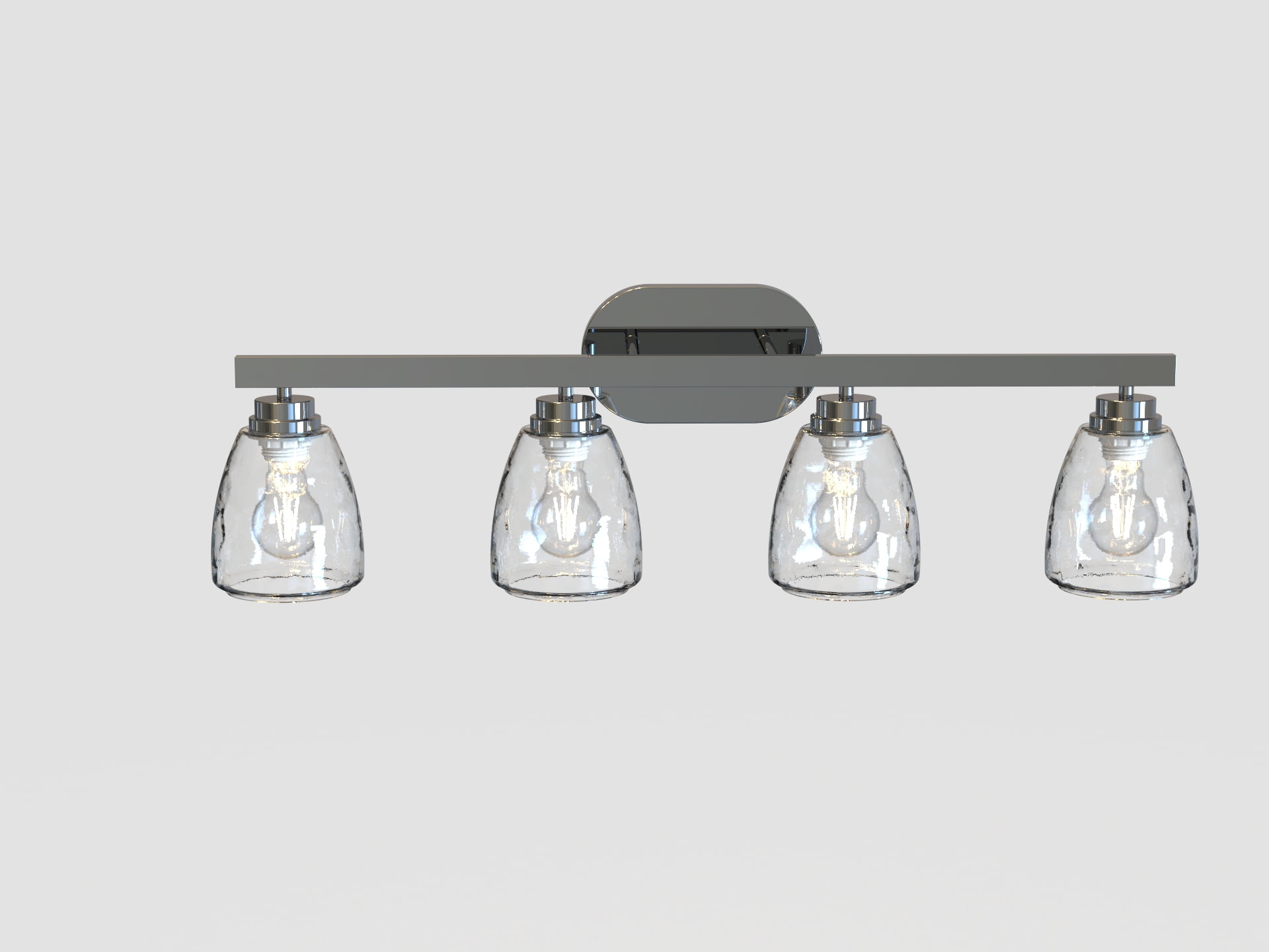 3/4/5 Light Bathroom Light Fixtures, Chrome Vanity Light Fixtures Over ...