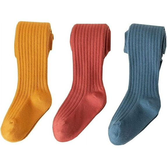 3/4/5 Pack Toddler Baby Girls Tights Cable Knit Leggings Stockings Little Girl Cotton Pantyhose