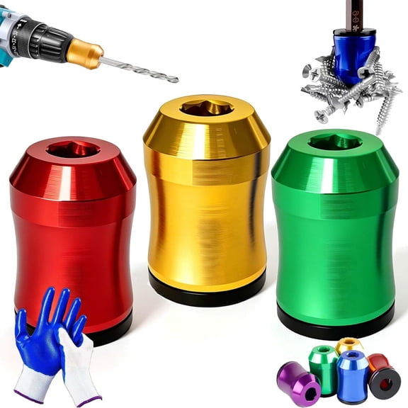 3/4/5 Pcs Magnetizer & Demagnetizer Tool Set, Magnetic Screwdriver Ring for Drill Bits, Ideal for Home Repair, Workshop and Assembly Use