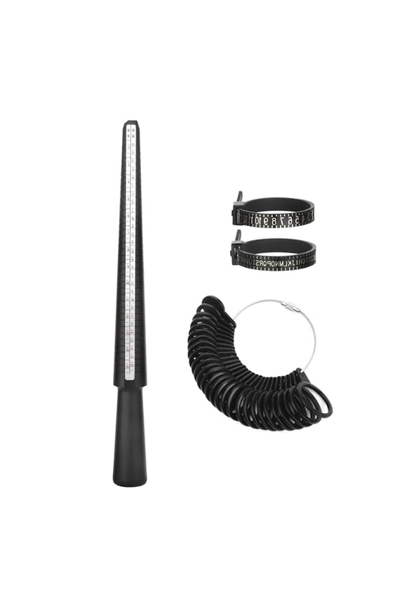3/4/6/7Pcs Rings Sizer Measuring Tool Rings Mandrel Measurement Tool Measure Rings Size Finger Sizing Set Gauge Tool