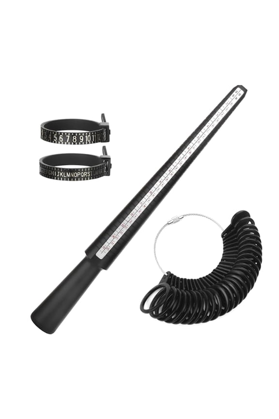 3/4/6/7Pcs Rings Sizer Measuring Tool Set Rings Gauges Finger Sizer Mandrel Rings Sizer Tool for Jewelry Sizing Measuring