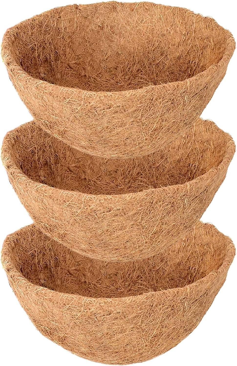 3/4/6 Pack 8/10/12/14/16/18/20Inch Hanging Basket Coco Liners ...