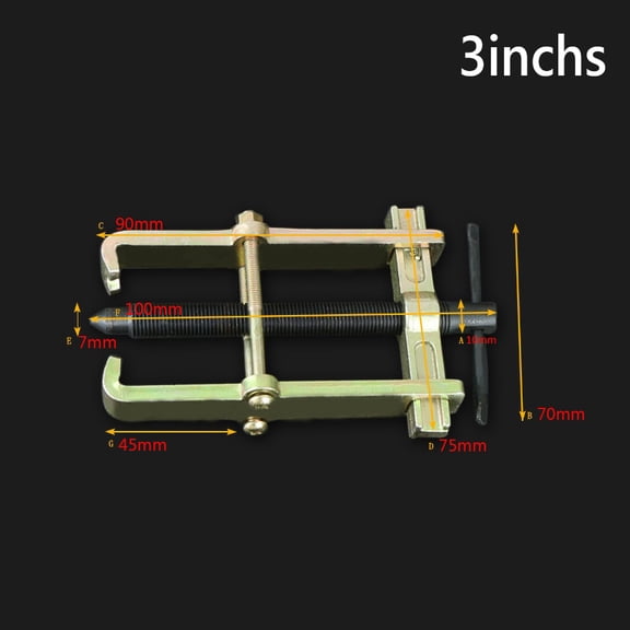 3/4/6inch Carbon Steel Two Claw Bearing Puller Separate Lifting Device Hand Tool, Lifting Pull Strengthen Bearing Rama for Auto Mechanic Hand Tools