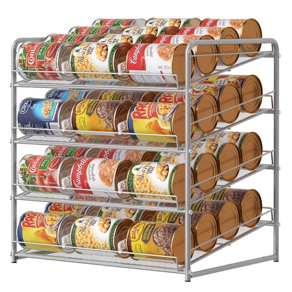 3/4/7-Tier Adjustable Metal Can Rack - Holds 84 Cans for Pantry Kitchen ...