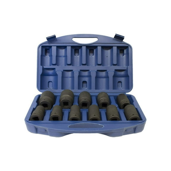 3/4" 80mm length Impact Socket 11pcs set SAE (13/16" - 1.5/8") (JQ-80-34-11set)