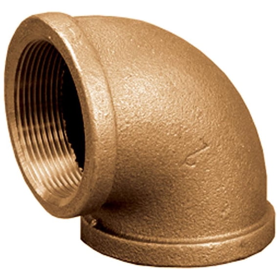 3/4" 90 Bronze Elbow, Lead Free,PartNo B74005LF JonesStephens