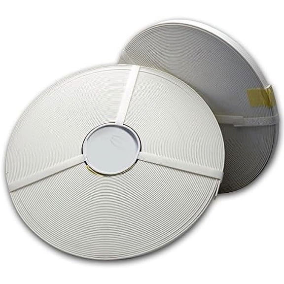 3/4" BETA Standard Matte BIOTHANE - Leather Embossed | BIOTHANE USA (100 Feet, White 521)